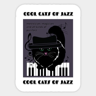 Cool Cats of Jazz-jazz music Sticker